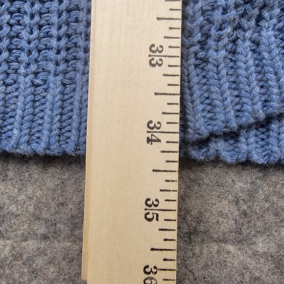 Pendleton Open Front Cardigan Women’s Petite Medium Ombre Blue Cream Knit - Picture 9 of 11